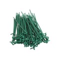 6 1/2" (1 5/8" or 1 7/8" Top Rail) Domestic Chain Link 9 Gauge Pretied Fence Tie | Aluminum, Vinyl Coated Green - 100 Count