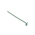 6 1/2" (1 5/8" or 1 7/8" Top Rail) Domestic Chain Link 9 Gauge Pretied Fence Tie | Aluminum, Vinyl Coated Green - 100 Count