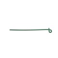 6 1/2" (1 5/8" or 1 7/8" Top Rail) Domestic Chain Link 9 Gauge Pretied Fence Tie | Aluminum, Vinyl Coated Green - 100 Count