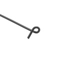 Chain Link 8 1/4" (2 3/8" Posts) Domestic Black Aluminum Pretied Pigtail Fence Ties - 9 Gauge (100 Ties) - Made in the USA