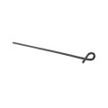 Chain Link 8 1/4" (2 3/8" Posts) Domestic Black Aluminum Pretied Pigtail Fence Ties - 9 Gauge (100 Ties) - Made in the USA