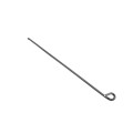 Chain Link 8 1/4" (2 3/8" Posts) Domestic Black Aluminum Pretied Pigtail Fence Ties - 9 Gauge (100 Ties) - Made in the USA