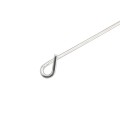 Chain Link 8 1/4" (2 3/8" Posts) Domestic Aluminum Pretied Pigtail Fence Ties | 9 Gauge (100 Ties) | Made in the USA