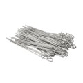 Chain Link 8 1/4" (2 3/8" Posts) Domestic Aluminum Pretied Pigtail Fence Ties | 9 Gauge (100 Ties) | Made in the USA
