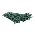 8 1/4" (2 3/8" Posts) Domestic Chain Link 9 Gauge Pretied Fence Tie | Aluminum, Vinyl Coated Green - 100 Count