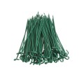 8 1/4" (2 3/8" Posts) Domestic Chain Link 9 Gauge Pretied Fence Tie | Aluminum, Vinyl Coated Green - 100 Count