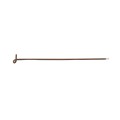 9 1/2" (2 7/8" Posts) Domestic Chain Link 9 Gauge Pretied Fence Tie | Aluminum, Vinyl Coated Brown - 100 Count
