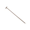 9 1/2" (2 7/8" Posts) Domestic Chain Link 9 Gauge Pretied Fence Tie | Aluminum, Vinyl Coated Brown - 100 Count