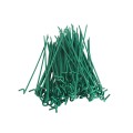 9 1/2" (2 7/8" Posts) Domestic Chain Link 9 Gauge Pretied Fence Tie | Aluminum, Vinyl Coated Green - 100 Count