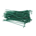 9 1/2" (2 7/8" Posts) Domestic Chain Link 9 Gauge Pretied Fence Tie | Aluminum, Vinyl Coated Green - 100 Count