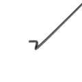 9 1/2" (2 7/8" Posts) Domestic Chain Link 9 Gauge Pretied Fence Tie | Galvanized Steel, Vinyl Coated Black - 100 Count