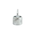 Chain Link 1 5/8" Domestic Brace Rail Ends - Pressed Steel