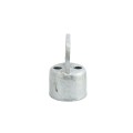 Chain Link 1 5/8" Domestic Brace Rail Ends - Pressed Steel