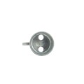 Chain Link 1 5/8" Domestic Brace Rail Ends - Pressed Steel