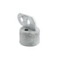 Chain Link 2" Domestic Brace Rail Ends - Pressed Steel (Fits 1 7/8" OD)