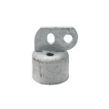 Chain Link 2" Domestic Brace Rail Ends - Pressed Steel (Fits 1 7/8" OD)