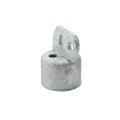 Chain Link 2" Domestic Brace Rail Ends - Pressed Steel (Fits 1 7/8" OD)