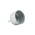 Chain Link 2 1/2" Domestic Brace Rail Ends - Pressed Steel [Fits 2 3/8" OD]