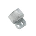 Chain Link 2 1/2" Domestic Brace Rail Ends - Pressed Steel [Fits 2 3/8" OD]