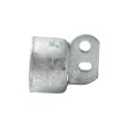 Chain Link 2 1/2" Domestic Brace Rail Ends - Pressed Steel [Fits 2 3/8" OD]