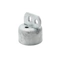 Chain Link 2 1/2" Domestic Brace Rail Ends - Pressed Steel [Fits 2 3/8" OD]