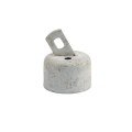 Chain Link 2 1/2" Domestic Offset Rail Ends - Pressed Steel (Fits 2 3/8" OD)