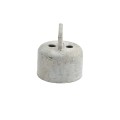 Chain Link 2 1/2" Domestic Offset Rail Ends - Pressed Steel (Fits 2 3/8" OD)