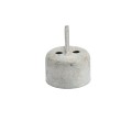 Chain Link 2 1/2" Domestic Offset Rail Ends - Pressed Steel (Fits 2 3/8" OD)
