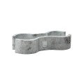 Chain Link 1 3/8" x 1 3/8" Domestic Saddle Clamps - Pressed Steel