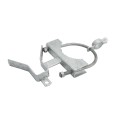 Chain Link 6 5/8" x 2" Domestic Single Gate Cantilever Latches