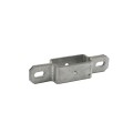 2 1/2" Post x 1 1/4" Rail Square Line Rail Clamp Chain Link Galvanized Steel