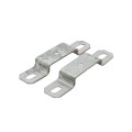 2 1/2" Post x 1 1/4" Rail Square Line Rail Clamp Chain Link Galvanized Steel