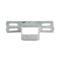 2" Post x 1" Rail Square Welded Wire Clamp Chain Link Galvanized Steel (Welded Wire Clamps)