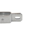 2" Post x 1 1/4" Rail Square Line Rail Clamp Chain Link Galvanized Steel