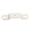2 1/2" Post x 1 1/2" Rail Square Line Rail Clamp Chain Link Galvanized Steel