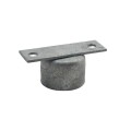 Chain Link Domestic Wall Mount Brace Rail End Bracket for 2" Post (1 7/8" OD) Post (2 Hole) HDG (Default)