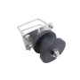 6" x 2" Domestic Chain Link Square Gate Nylon Cantilever Roller For Sliding Gates | Pressed Steel