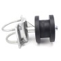 4" x 2" Domestic Chain Link Round Gate Nylon Cantilever Roller For Sliding Gates | Pressed Steel
