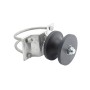 6 5/8" x 2 1/2" (2 3/8" OD) Domestic Chain Link Round Gate Nylon Cantilever Roller for Sliding Gates | Pressed Steel