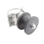 4" x 2 1/2" (2 3/8" OD) Domestic Chain Link Round Gate Nylon Cantilever Roller for Sliding Gates | Pressed Steel