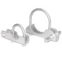 Chain Link 3" Domestic 180 Degree Swing Gate Hinges - Pressed Steel (Fits 2 7/8" OD Posts)