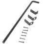 24" Domestic Chain Link Cane Bolt Assembly
