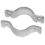 Chain Link Domestic Chain Link 1 5/8" Fence Collar for Gate Latch Assemblies - Fork Clamp (Steel)