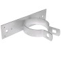 2 1/2" (2 3/8" OD) Domestic Chain Link Economy Band Adjustable Line Wood Fence Adapter with Set Screws