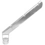 Chain Link 2" x 1 5/8" Domestic Extra Heavy 45 Degree Barbed Wire Arms - Pressed Steel (Fits 1 7/8" OD Posts)