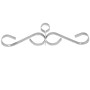 24" Domestic Chain Link Welded Gate Scroll | Pressed Steel
