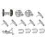 Domestic Chain Link Rolling Gate Hardware Kit | Pressed Steel