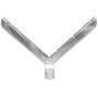 Chain Link 3" (2 7/8" OD) x 1 5/8" V-Type Barbed Wire Arm