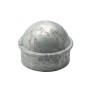 Chain Link 4" [4" OD] Domestic Galvanized Round Dome External Fence Post Cap (Pressed Steel - HDG)