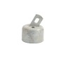 2 1/2" (2 3/8" OD) Domestic Chain Link Offset Rail End | Pressed Steel